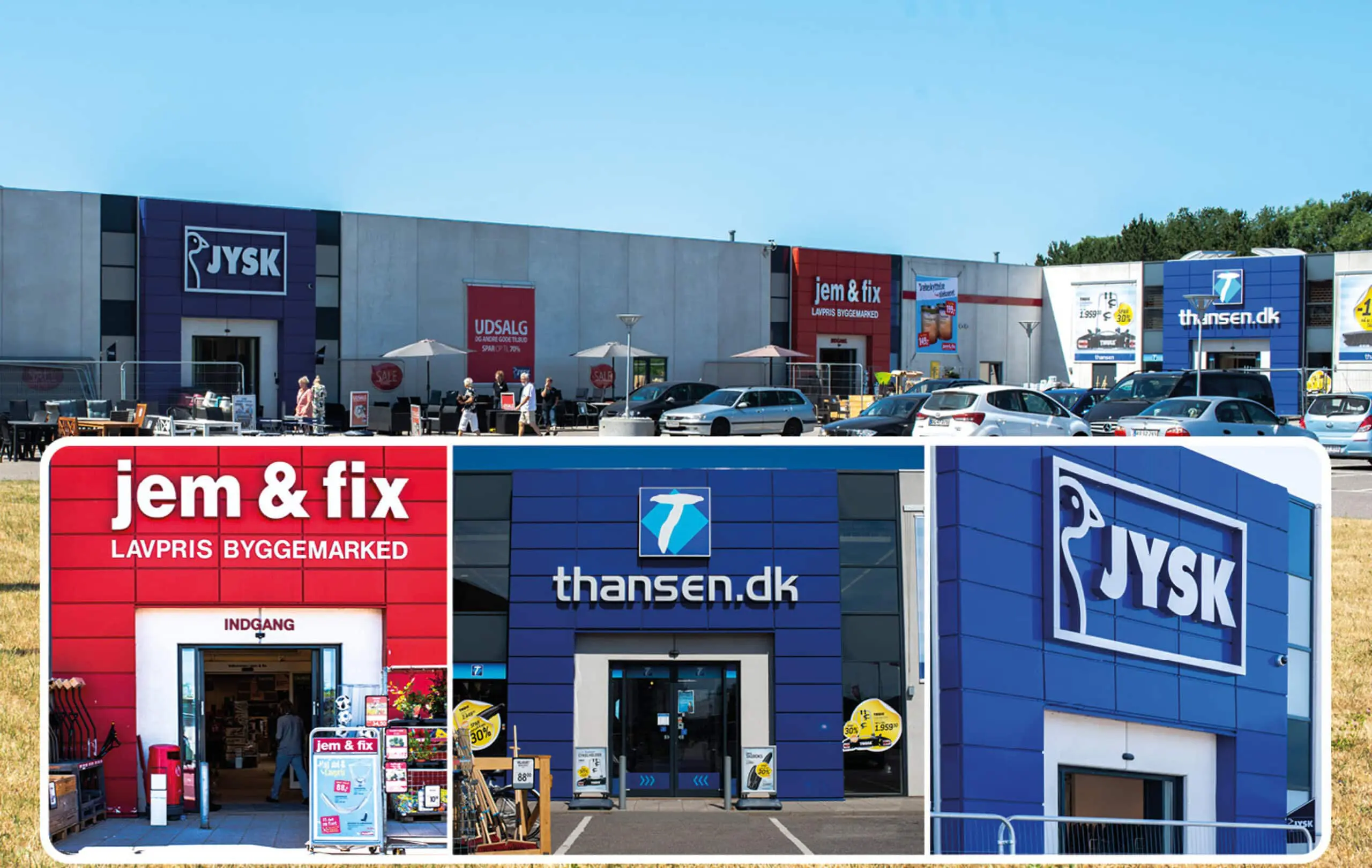Investeringsprojekt med tre lejere henholdsvis thansen, jem&fix og Jysk beliggende p&aring; Sj&aelig;lland p&aring; adressen Industrivej 1G, 1H, 1K Frederiksv&aelig;rk 3300.