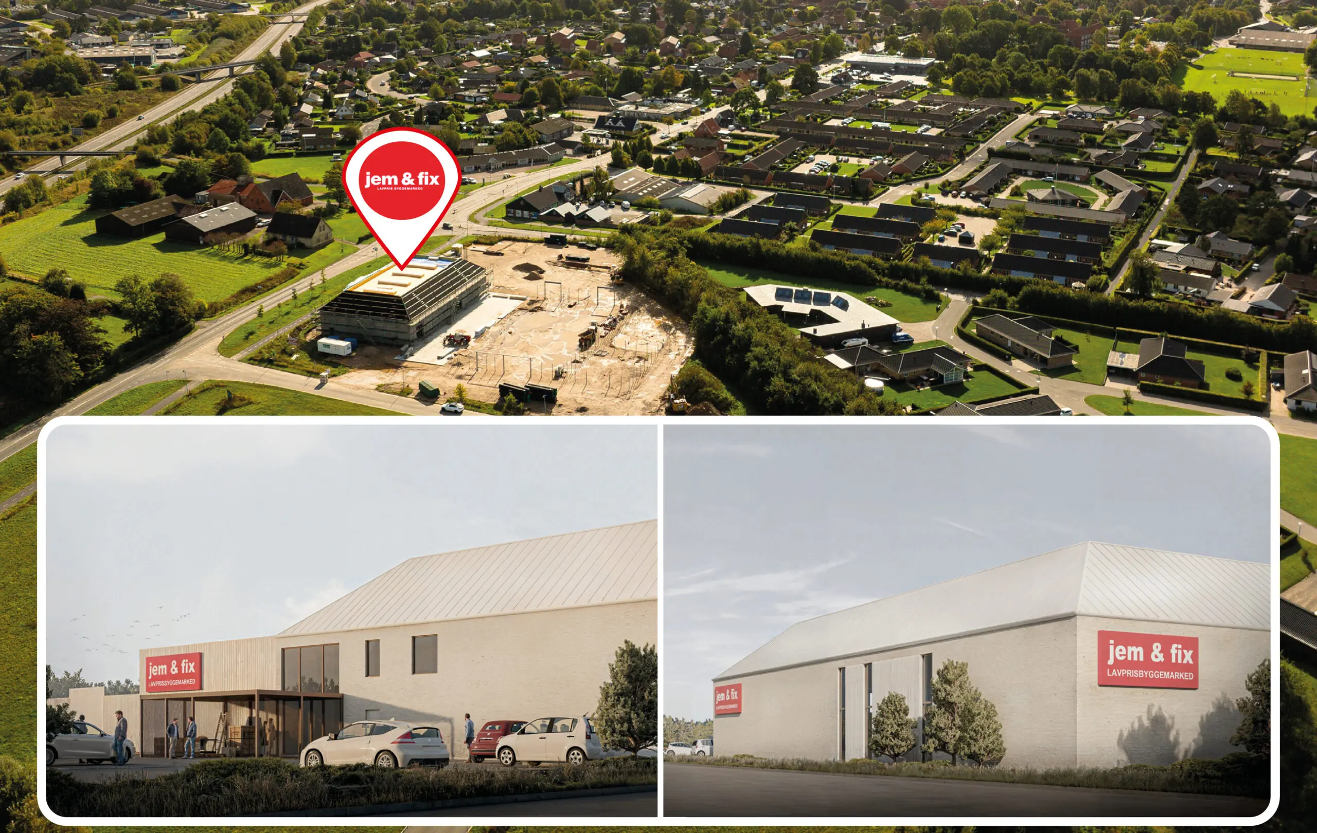 Investeringsprojekt i Ringe udlejet til jem & fix A/S med indledende bindingsperiode fra til 1. september 2035